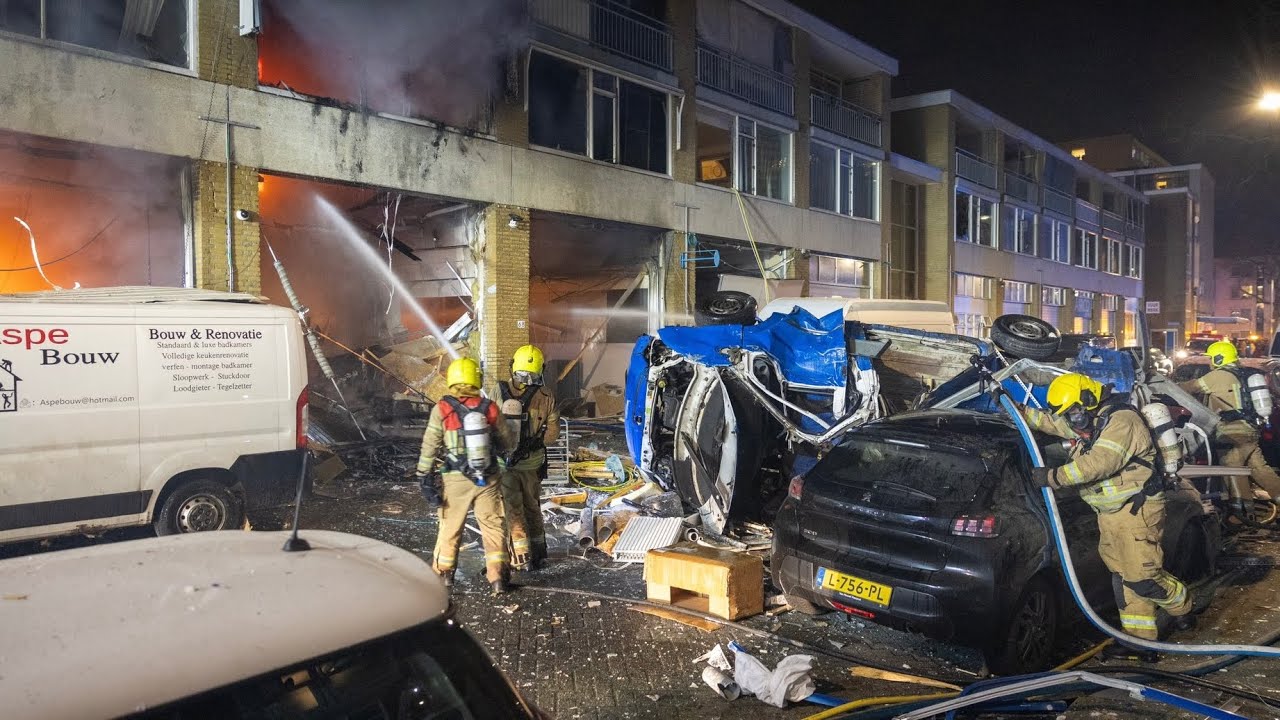 Brand na explosie , Schammenkamp Rotterdam 2024