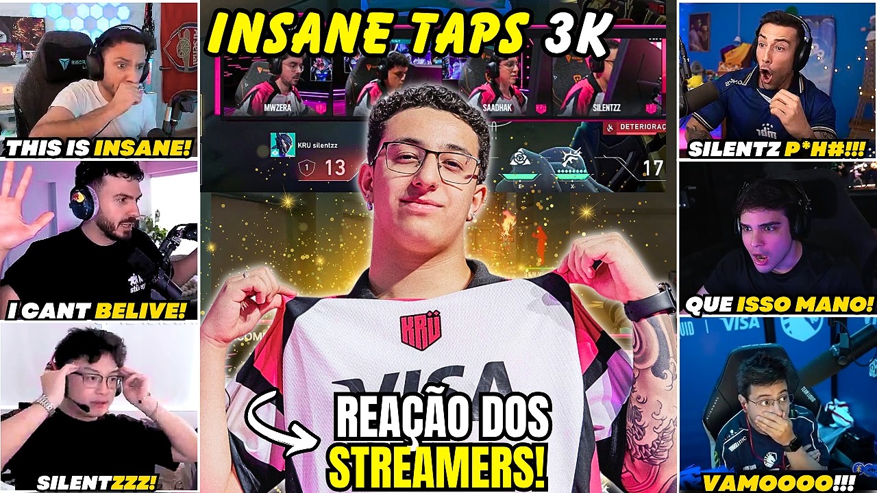 SILENTZ deixou o VCT EM CHOQUE 😱 [Rea&ccedil;&atilde;o dos Streamers] KRU x SEN