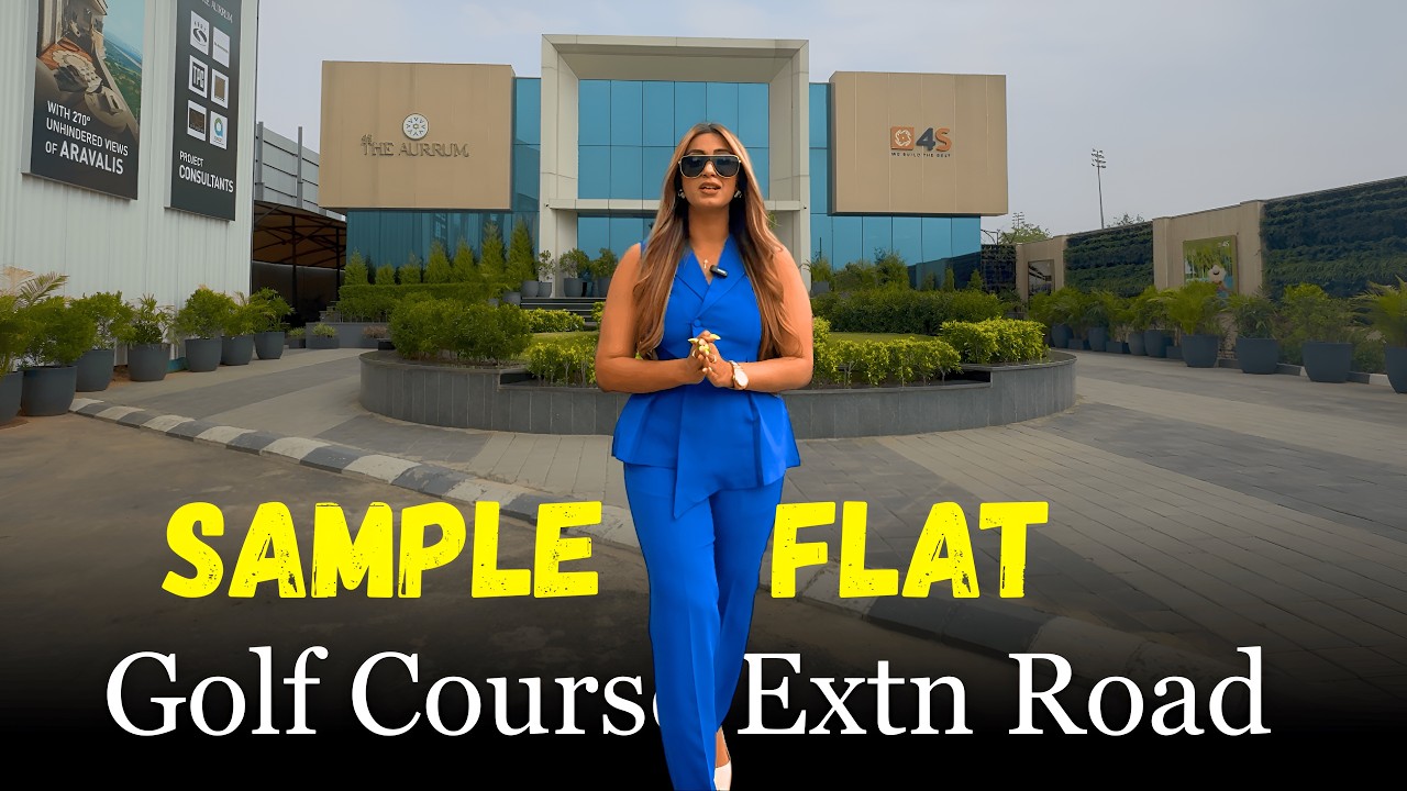 💙 Uber Luxury Residences 4s The Aurrum Gurugram 🫐 4 BHK (3562 sq ft) Sample Flat ⛰️ Aravalli Hills