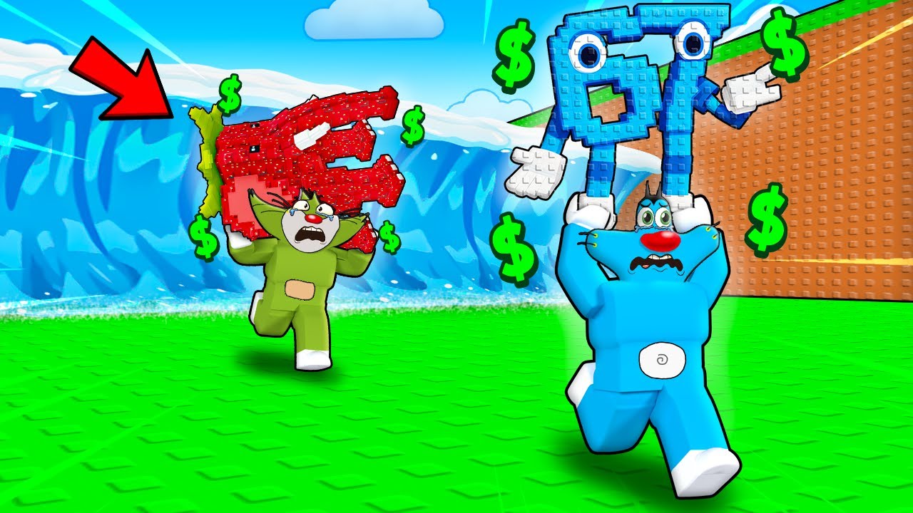 Roblox Tsunami Escape For Brainrot ft.Oggy