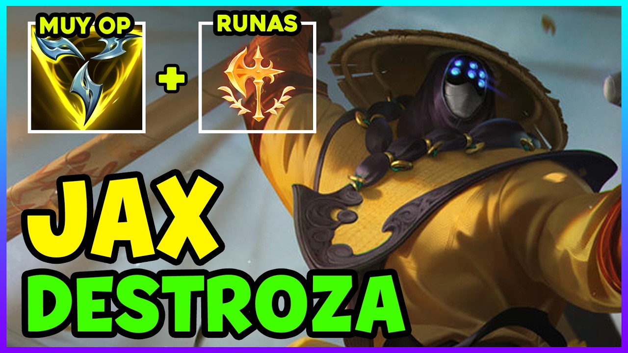 🔥 *SINERGIA OP* COMO JUGAR JAX JUNGLA S16 GUÍA ESPAÑOL | TEMPORADA 16 LOL 2026