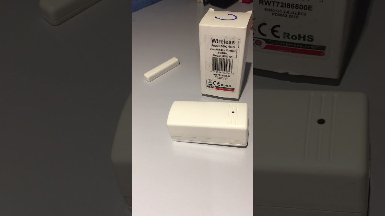 How to change a battery on battery on Risco wireless door contact sensor