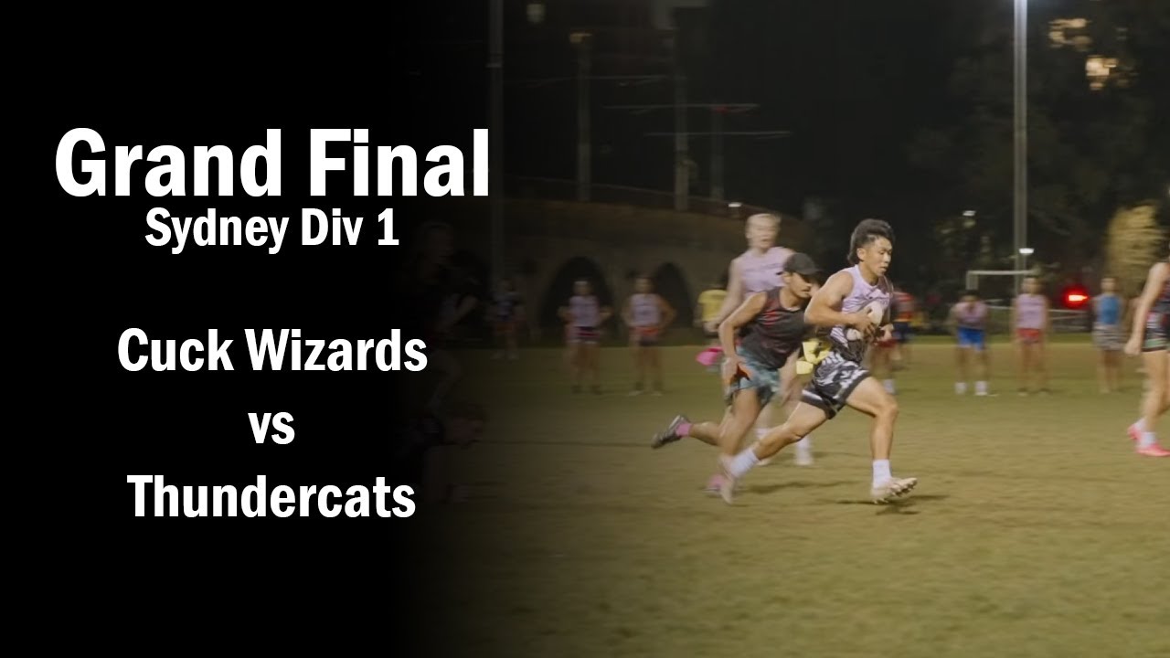Mixed Grand Finals - Cuck Wizards vs Thundercats - Sydney City Wednesday Oztag - Div 1