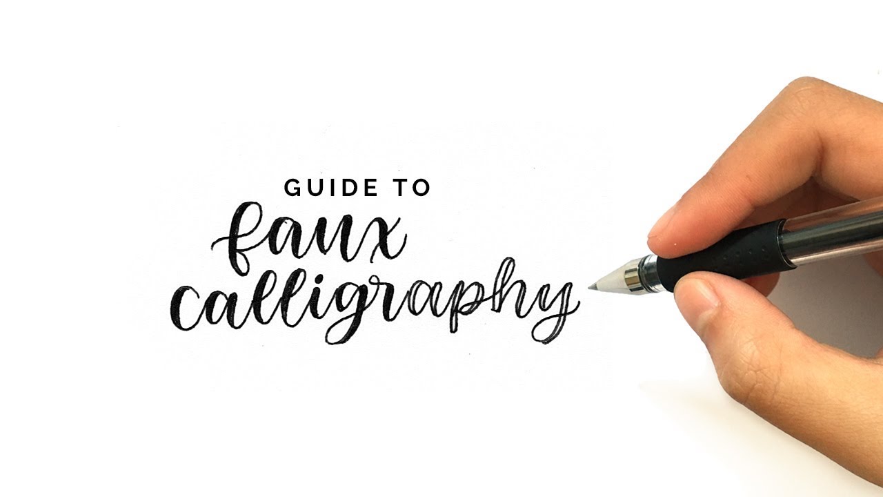 how to letter with a normal pen ✒ a guide to faux calligraphy