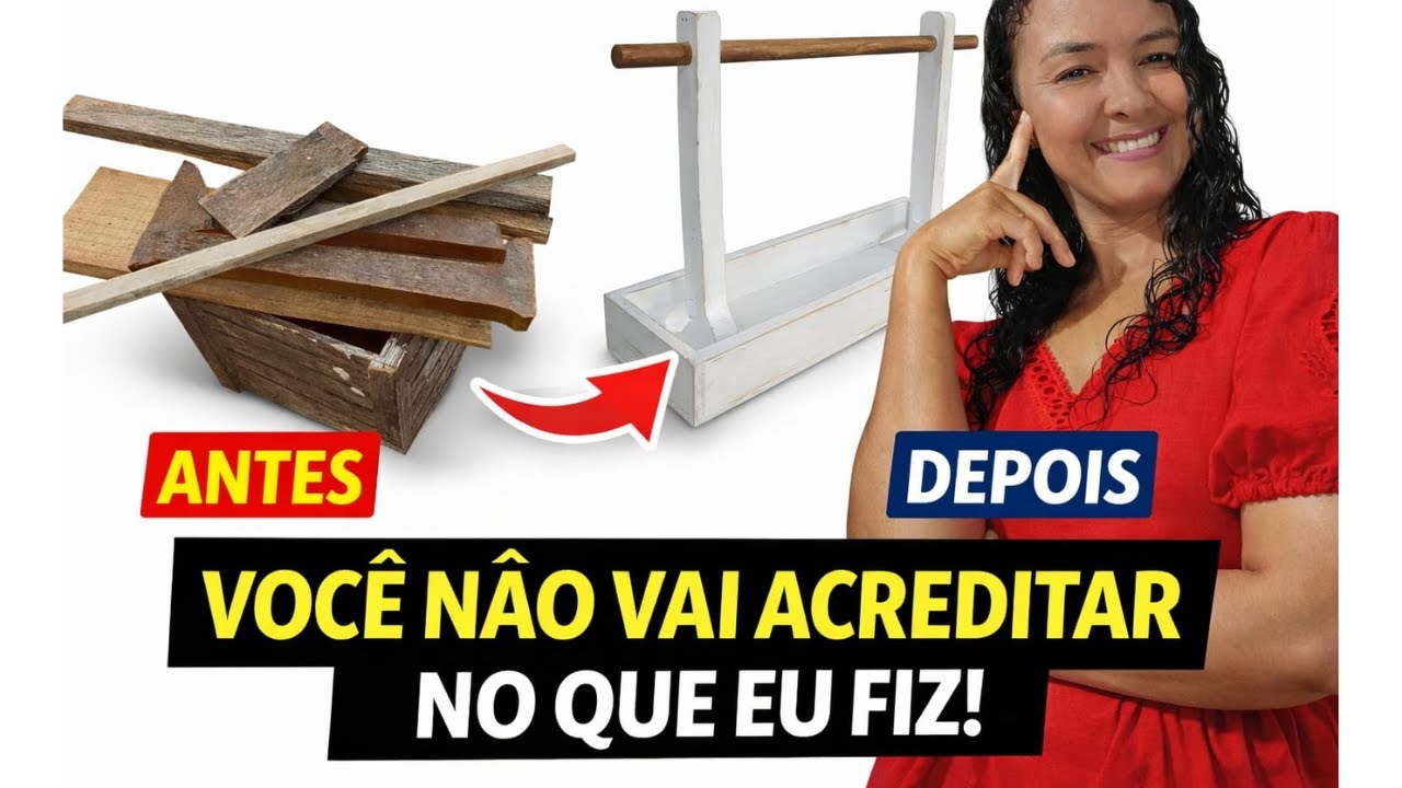 Você Não Vai Acreditar no Que Fiz Com Essas Madeiras Velhas/DIY Farmhouse