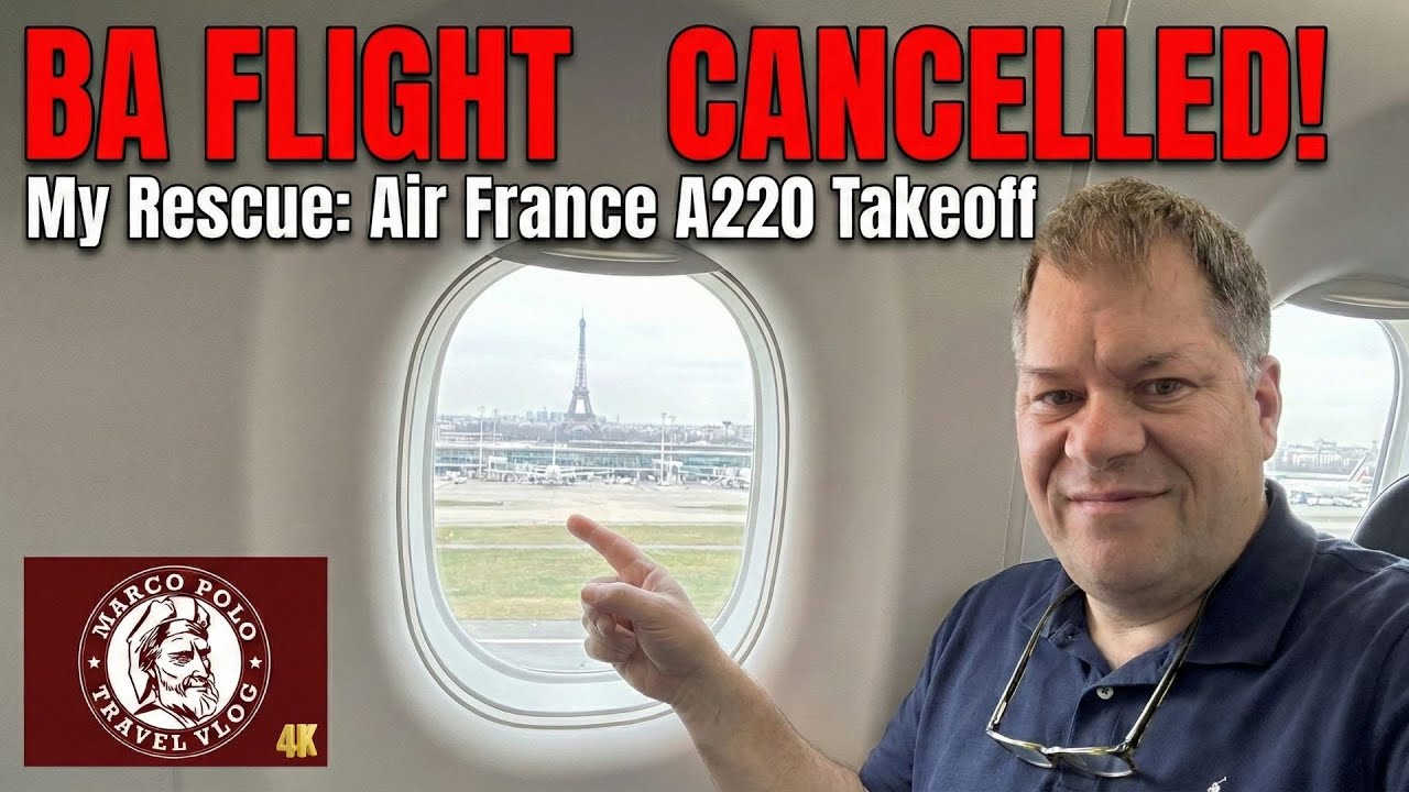 Air France A220-300 Takeoff | Paris (CDG) to London (LHR) | 4K