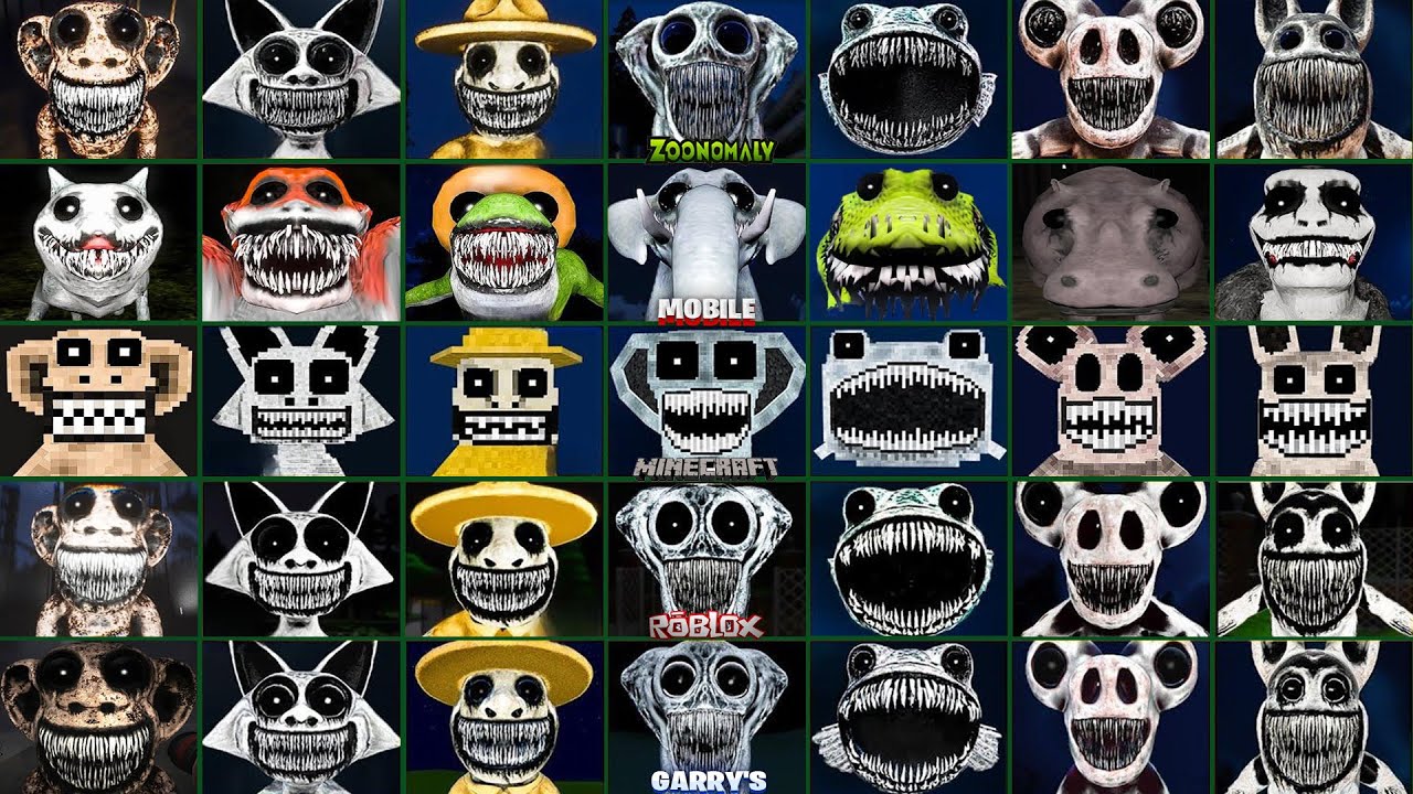Zoonomaly EVOLUTION of ALL JUMPSCARES in All Games (Mobile, Minecraft, Roblox, Garry's Mod) #2
