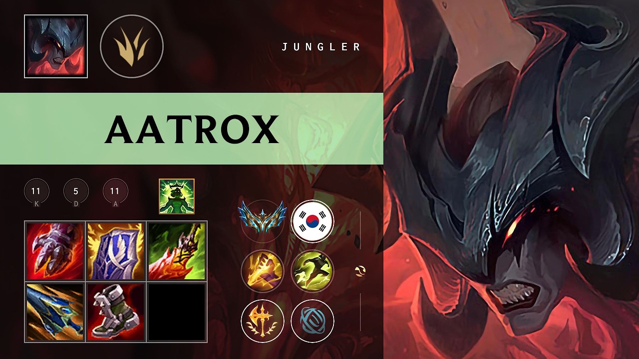 Aatrox Jungle vs Xin Zhao - KR Challenger Patch 26.08
