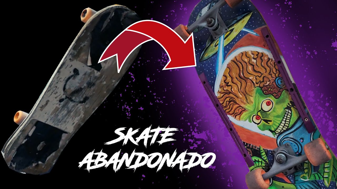 Restauración Skate antiguo y roto/  restauración de Skate de 28 años de antigüedad DIY (SATISFYING)