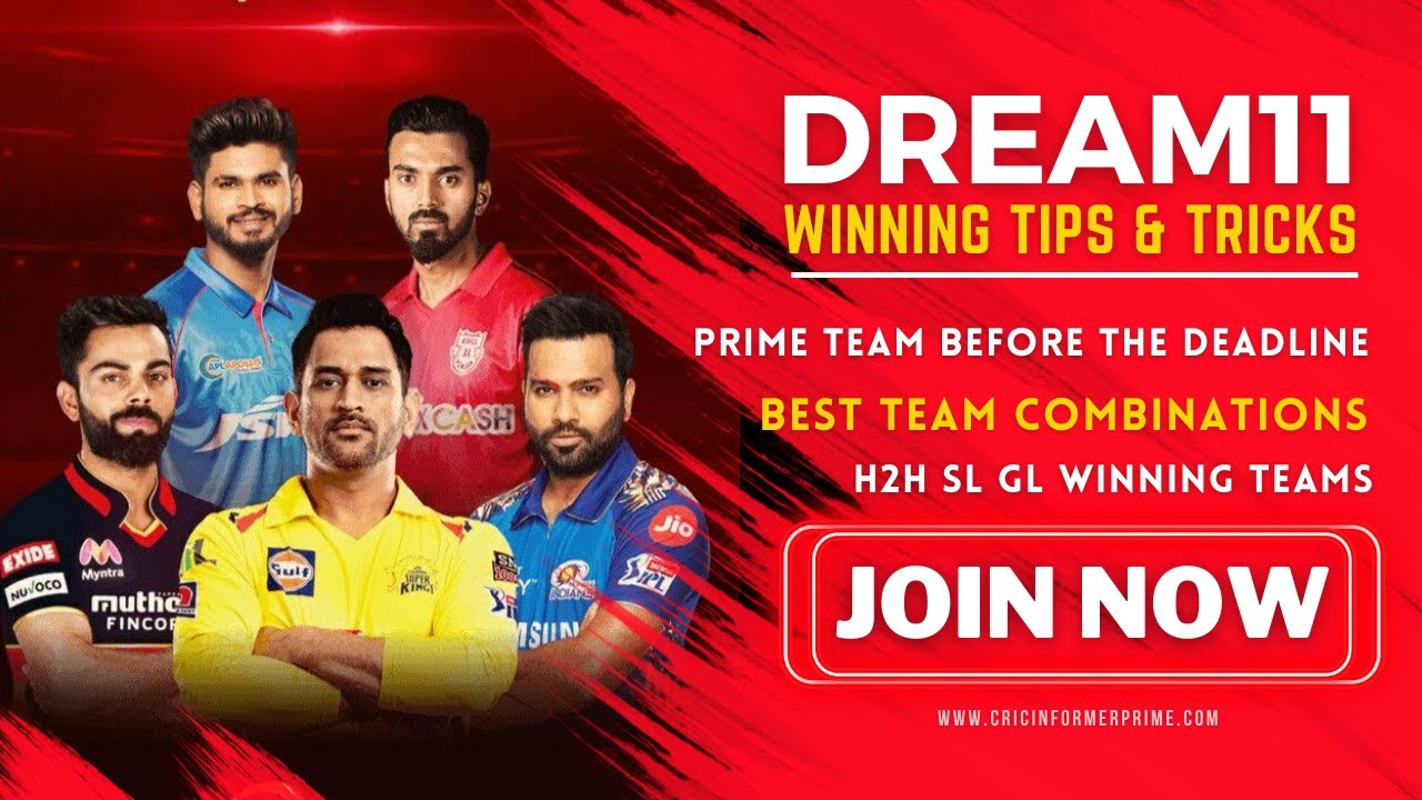 Dream11 Winning Tips & Tricks For H2H SL GL | Best Dream11 Team Combination | Cricinformer Prime