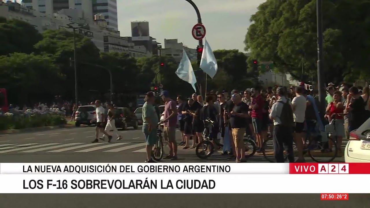 🔴 LOS F-16 LLEGARON A LA CIUDAD DE BUENOA AIRES