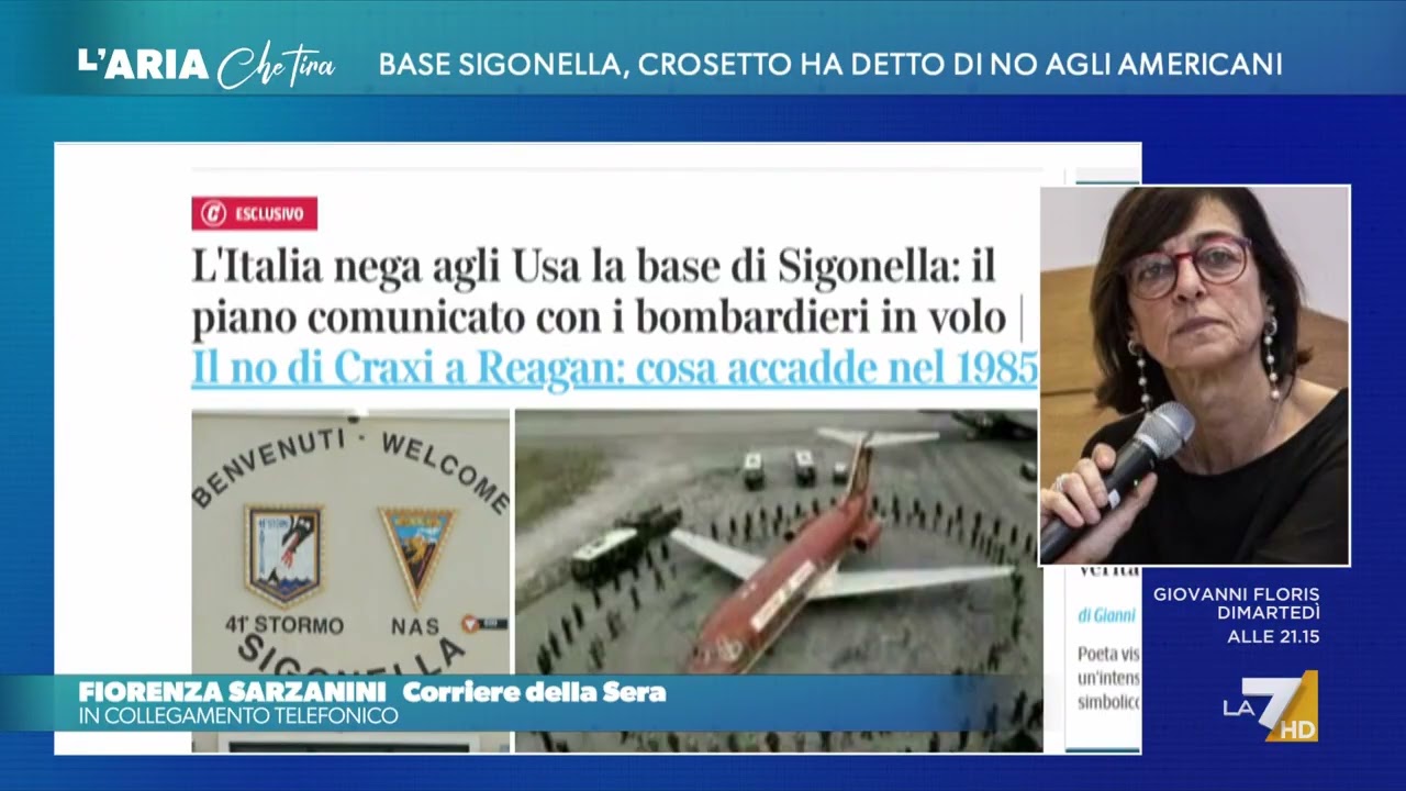 Base di Sigonella negata, Fiorenza Sarzanini: 