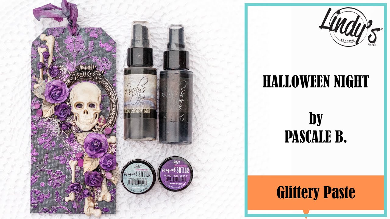 Halloween Night - Mixed media tag by Pascale B.