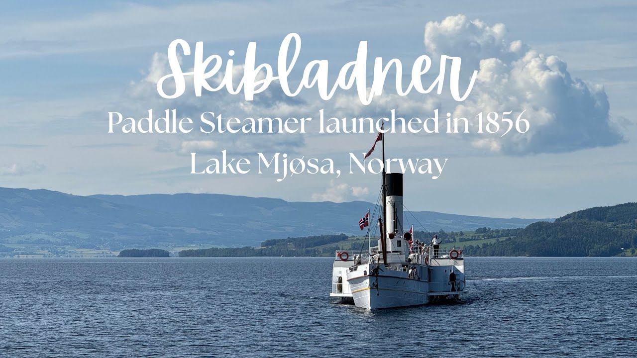 Exploring lake Mj&oslash;sa, Norway, with paddle steamer Skibladner, Hamar to Lillehammer