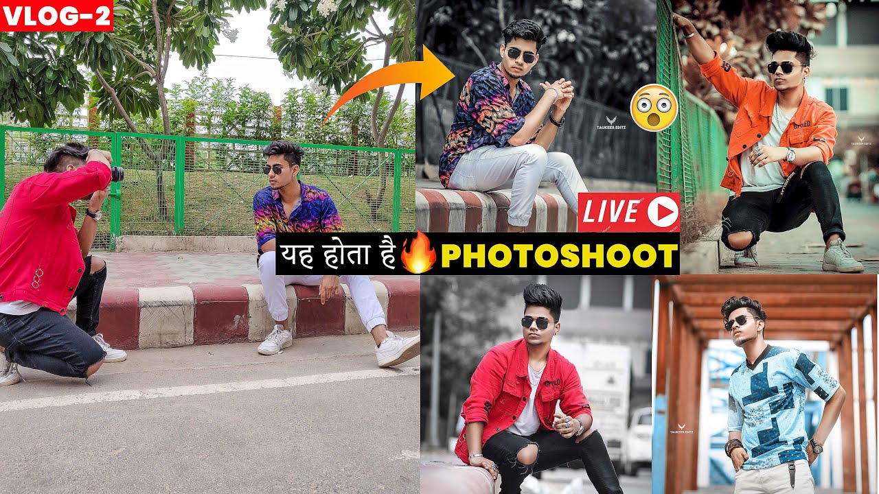 Dope Photoshoot Vlog-2 🔥 Stylish Poses & Tips for Boys - Behind the scene - Taukeer Editz