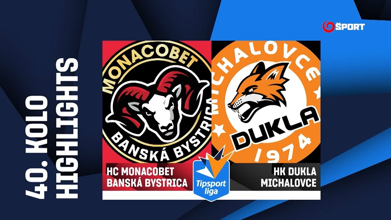 40. kolo: HC MONACObet Banská Bystrica - HK Dukla Michalovce 5:4 sn (0:1, 0:2, 4:1, 0:0)