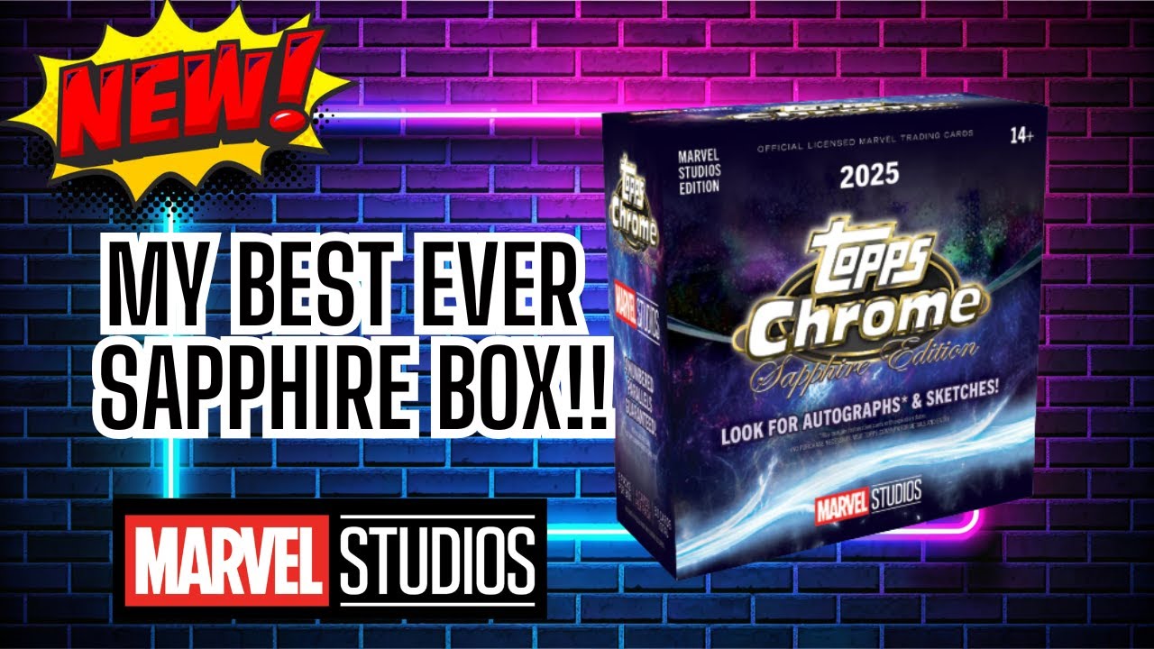 *NEW* Topps Chrome Marvel Sapphire Edition | MY BEST EVER SAPPHIRE BOX