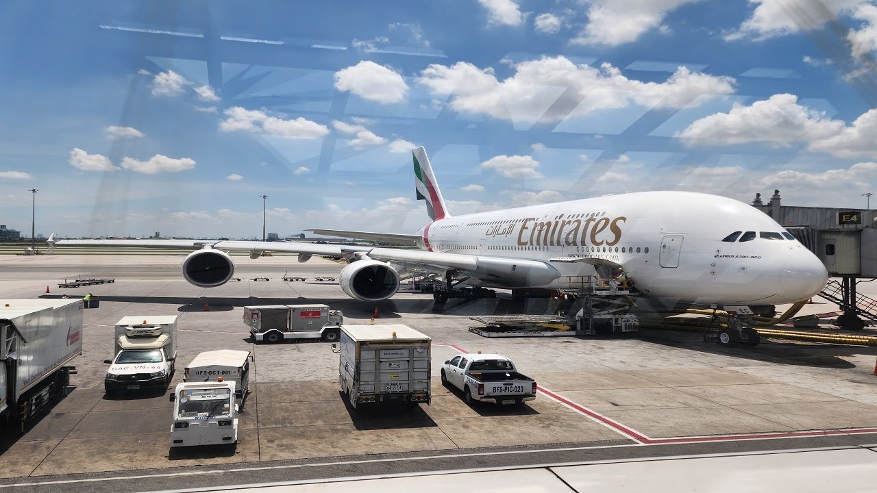 Emirates A380 Bangkok To Hong Kong 