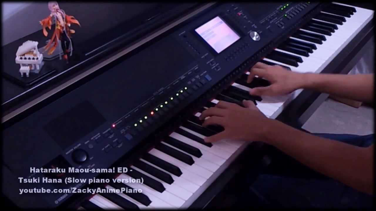 Hataraku Maou-sama! ED [Slow piano version] - Tsuki Hana (月花) - Piano improvisation