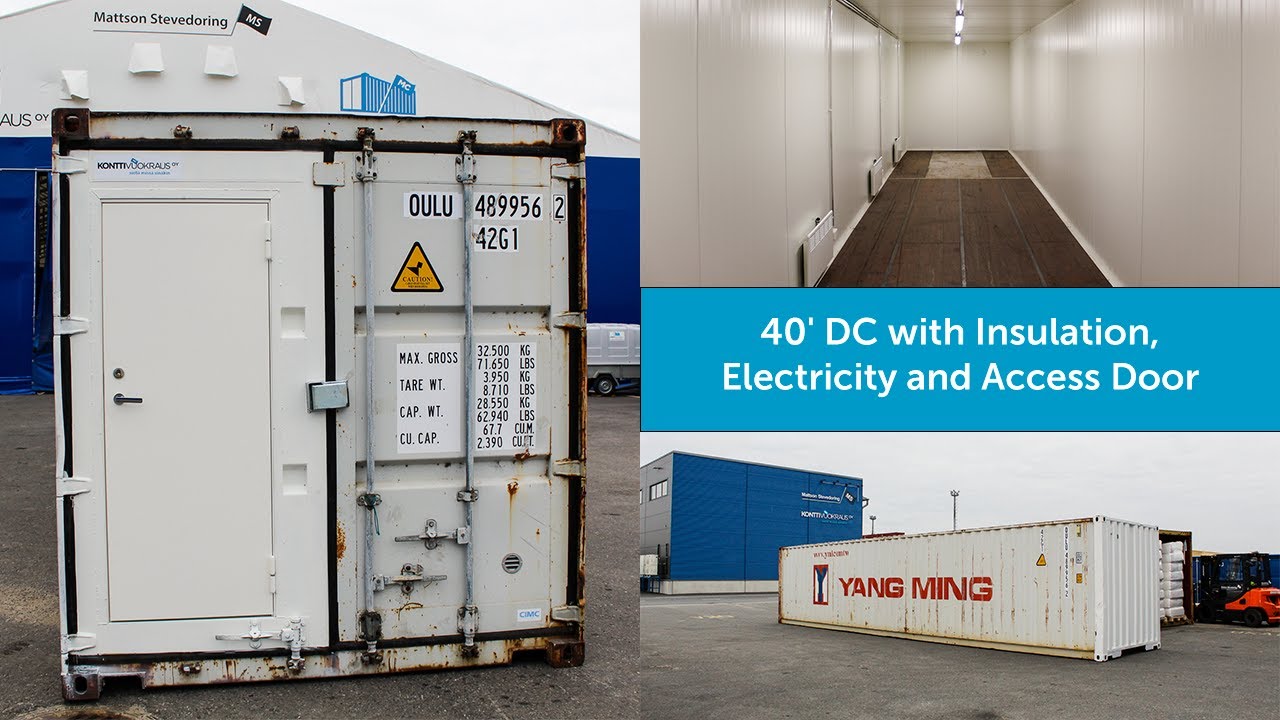 Massive 12 meter CW container for Insulated Storage