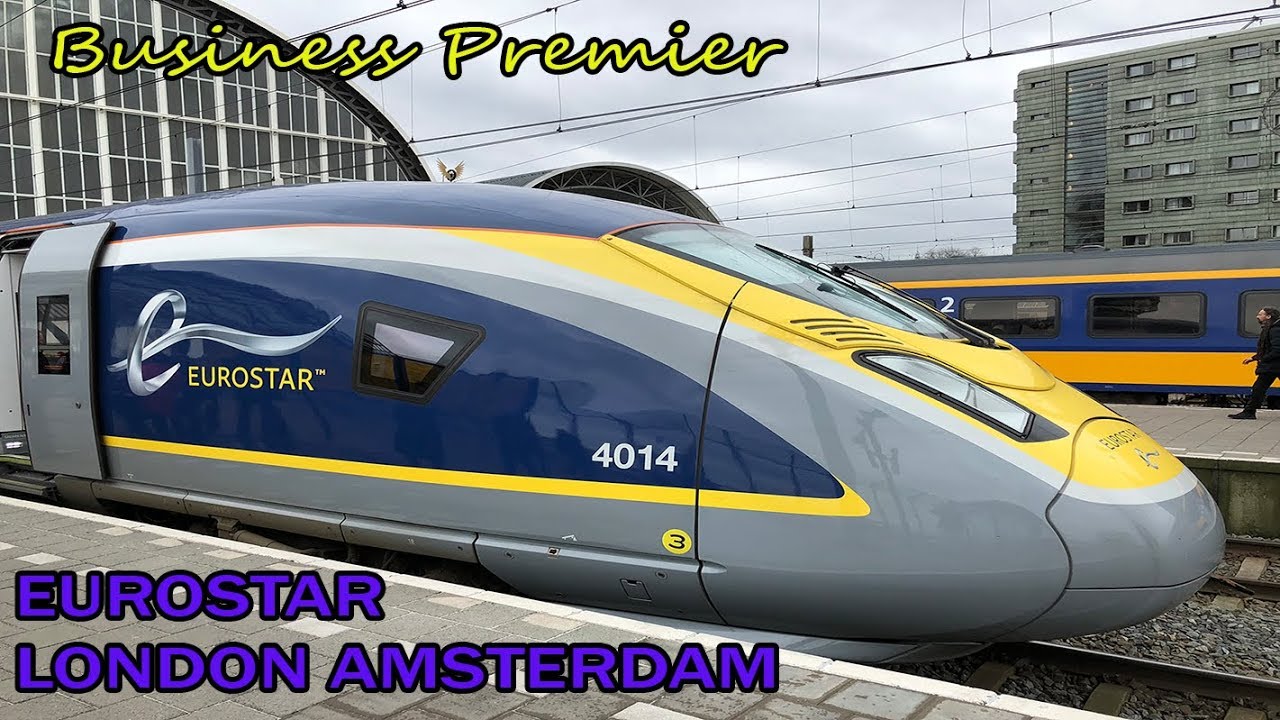 Inaugural DIRECT EUROSTAR train from London to Amsterdam in Business Premier