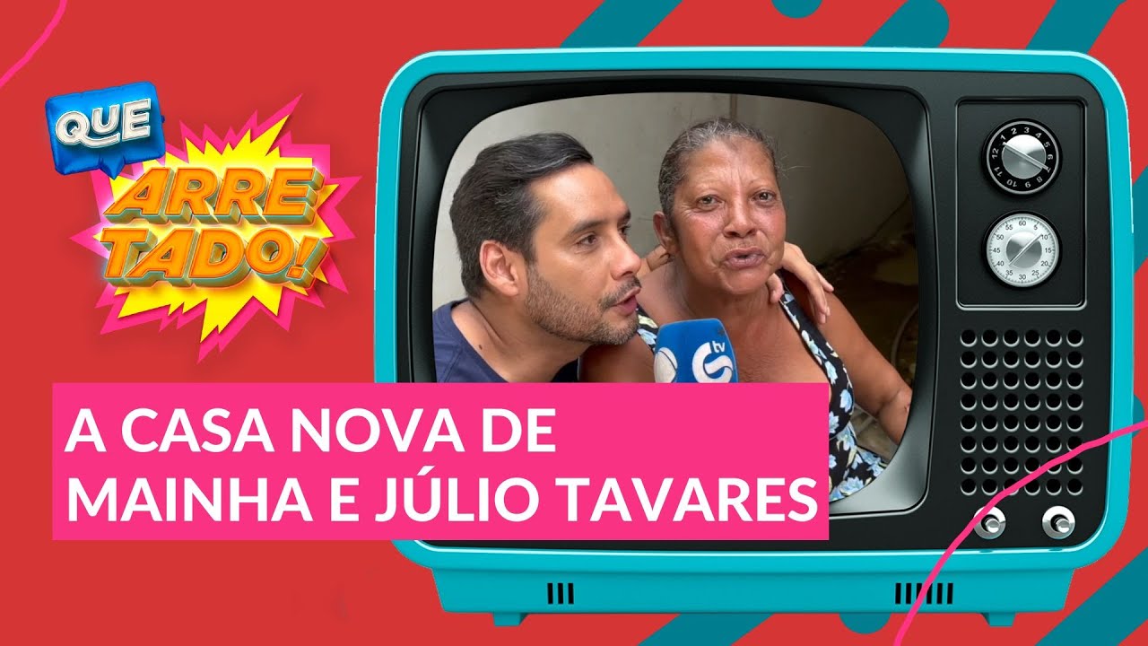 Jota foi conhecer a casa nova de Mainha e Júlio tavares