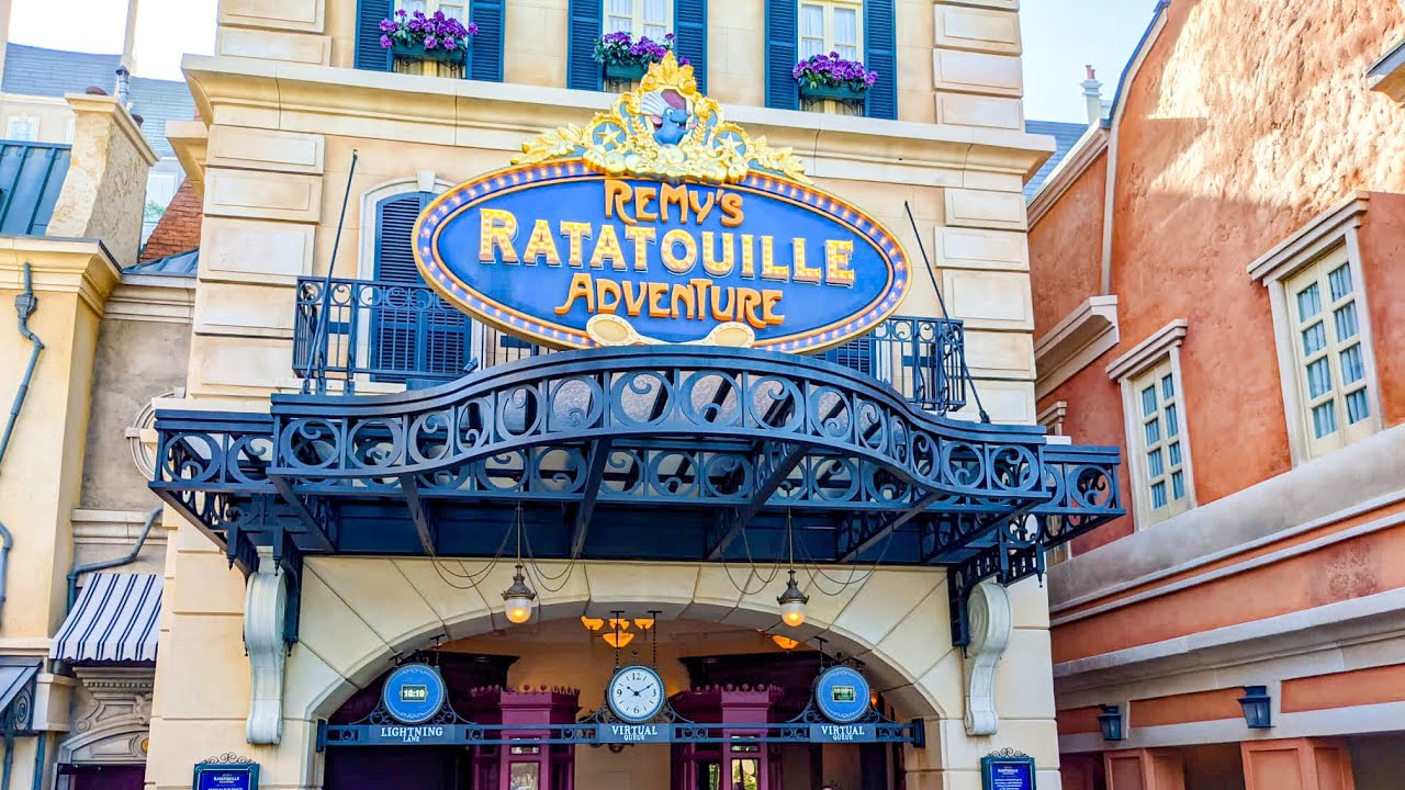Remy's Ratatouille Adventure trackless 3D DarkRide EPCOT, Disney World, Orlando, Florida USA