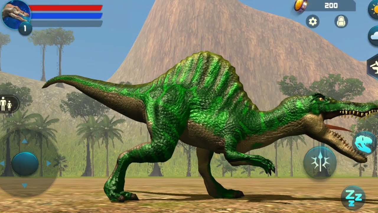 Best Dino Games - Spinosaurus Simulator Android Gameplay  Dinosaur Sim Game