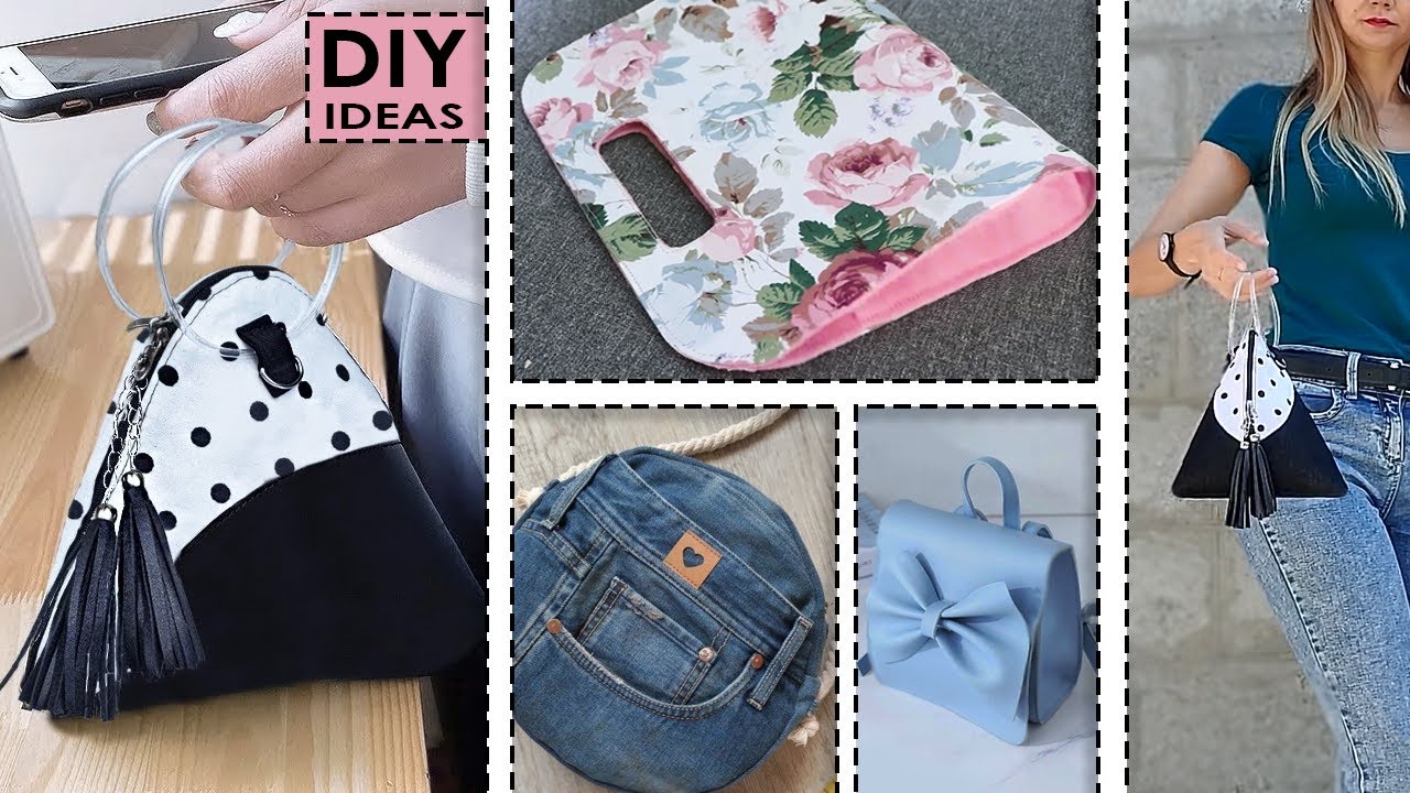 HOW TO CUT AND SEW SUCH BAGS | Girl Crafts Handmade Backpack Bag Purse
