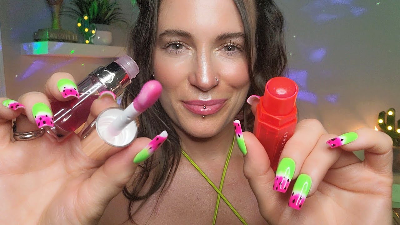 ASMR - Doing Your Glowy Summer Makeup💄 Outfit 👗  Skincare (Layered)