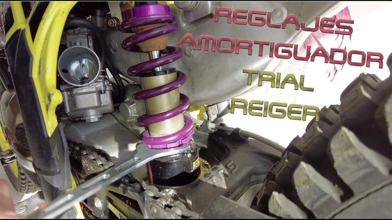 Reglajes amortiguador trasero Reiger Trial