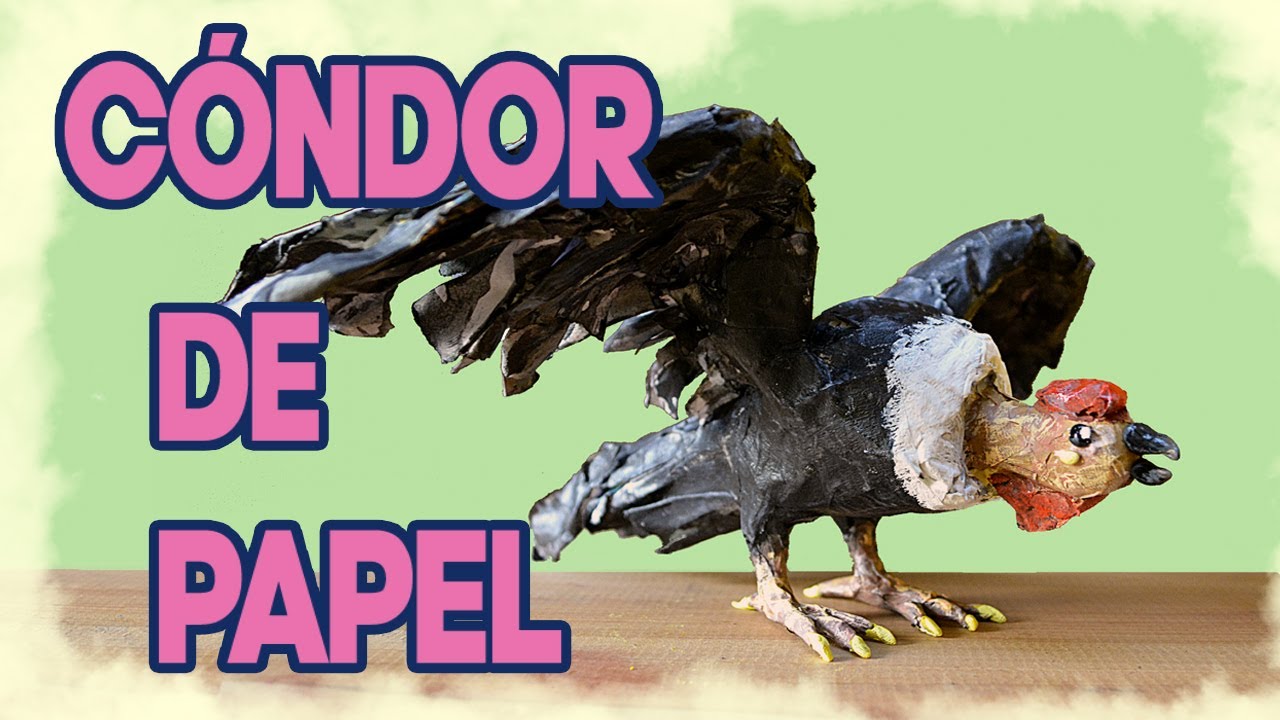 Cómo hacer un Cóndor andino de papel | Escultura