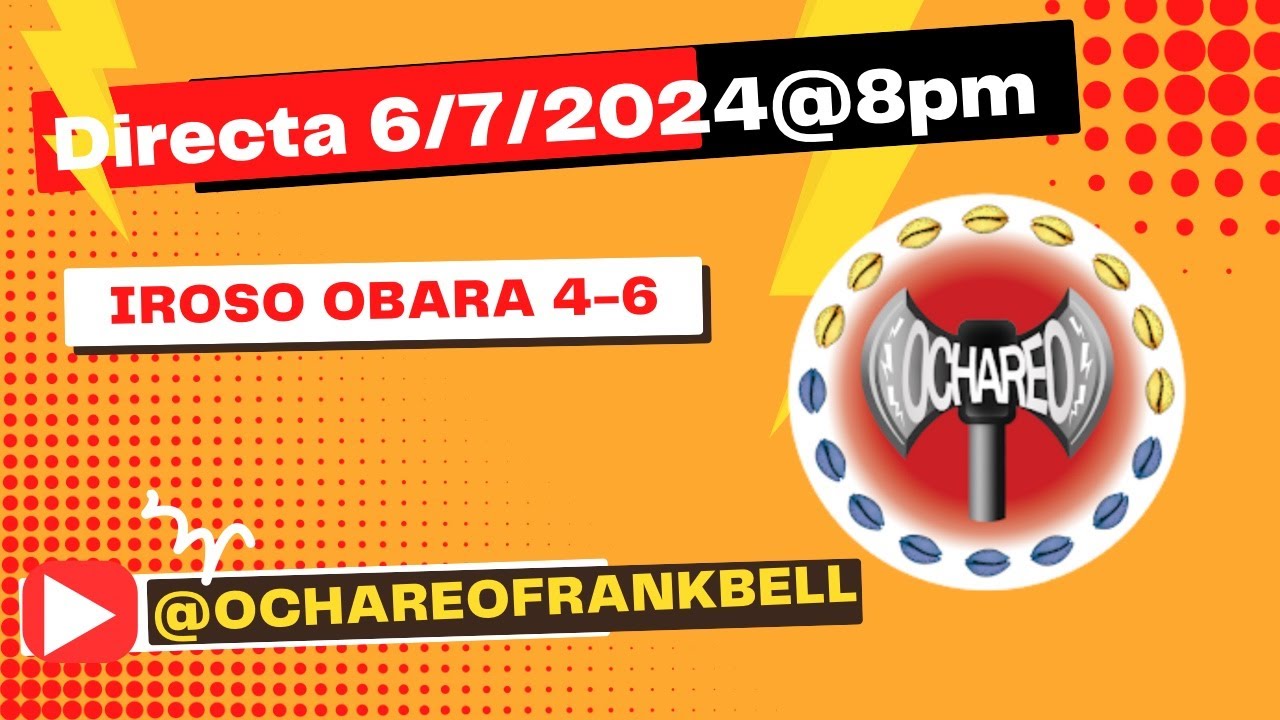 DIRECTA IROSO OBARA 4-6 ESTE VIERNES 6/7/2024 @8PM