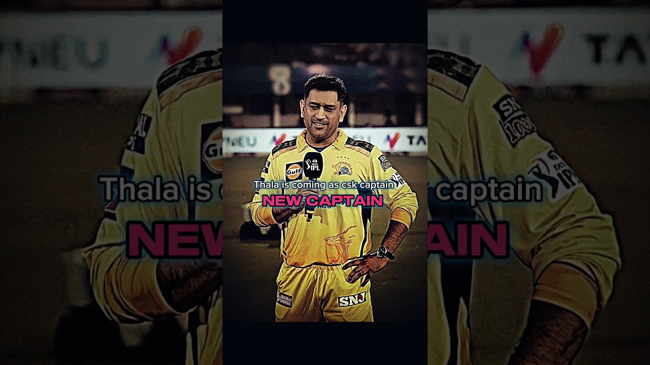 🚨 Thala Returns: MSD Back as CSK Captain! 🦁🔥