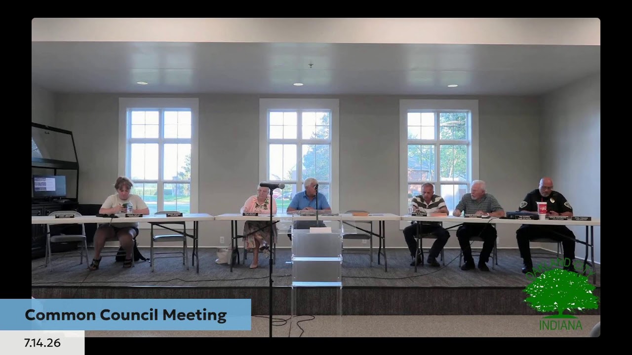 City of Oakland City Board of Works & Common Council 7.14.26