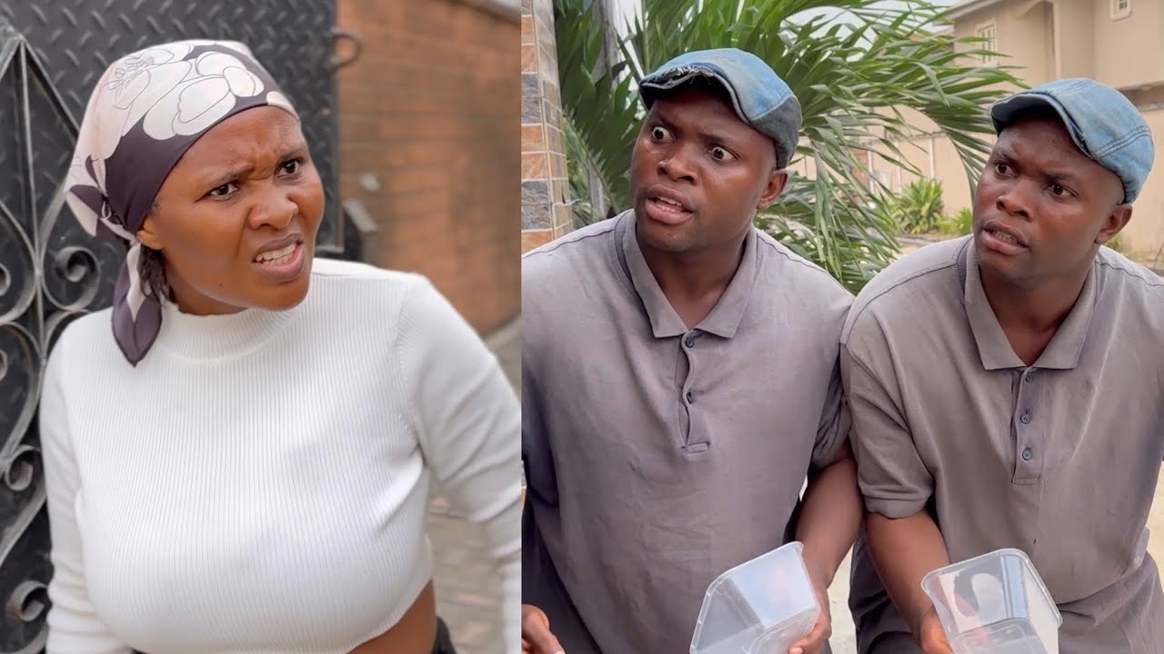 Most stubborn twins confused lady that want to give them new year food