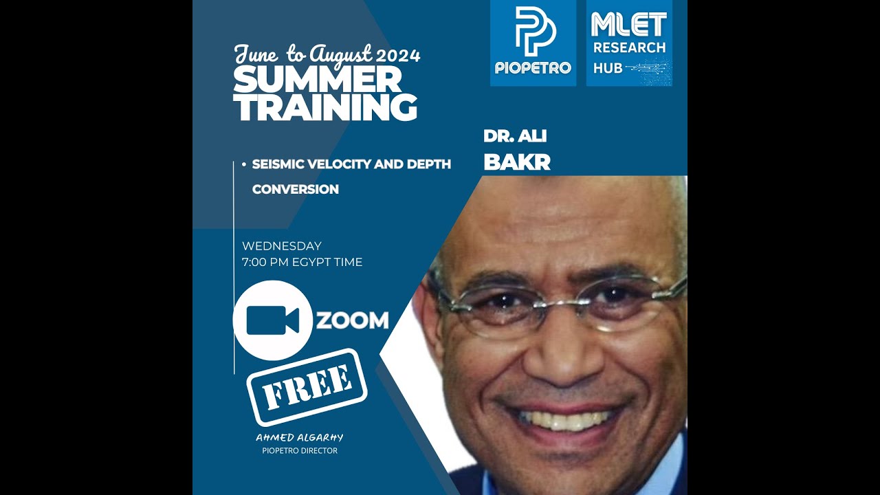 Seismic velocity and depth conversion by Dr. Ali Bakr