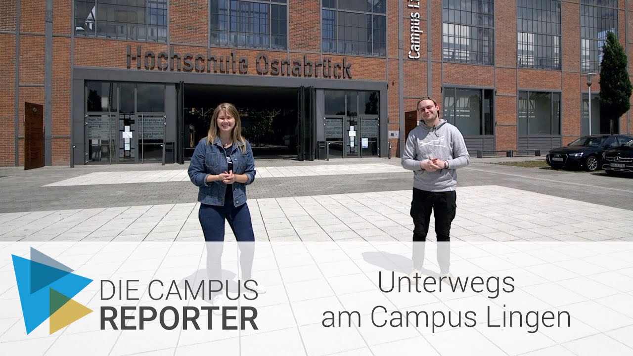 Unterwegs am Campus Lingen der Hochschule Osnabrück mit den Campus Reportern