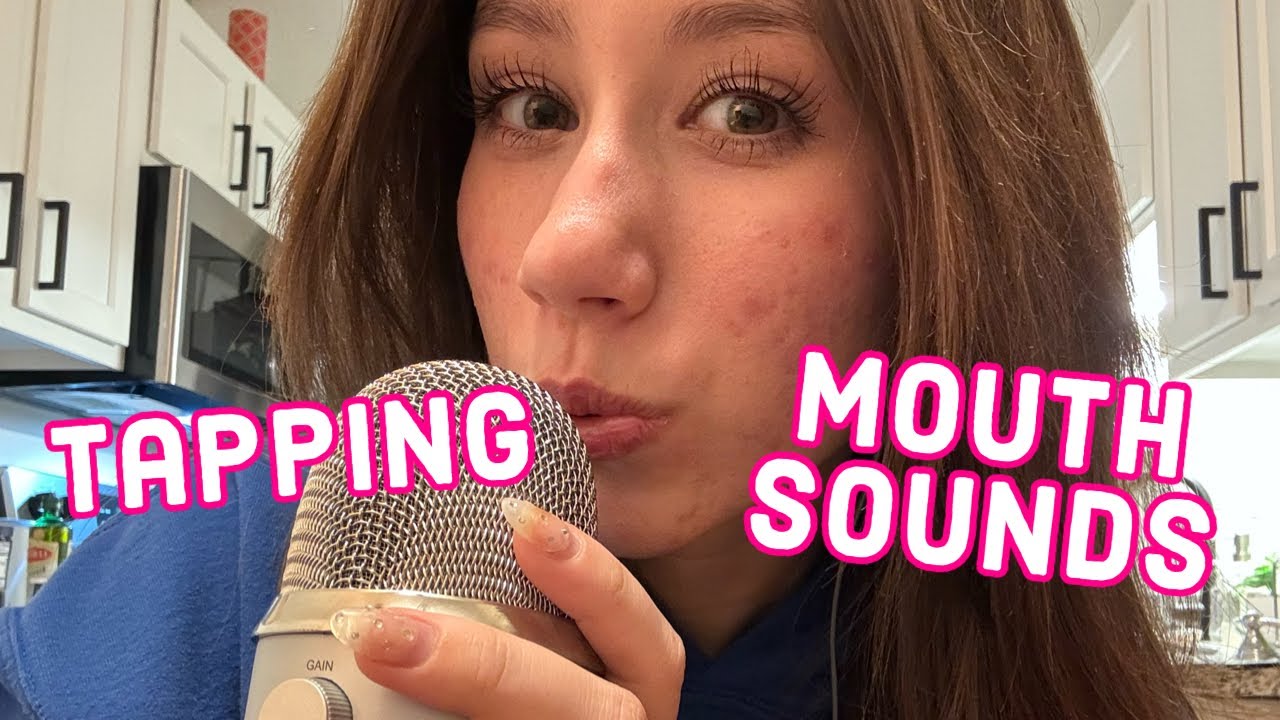 ASMR with my new microphone!! (mouth sounds and tapping)