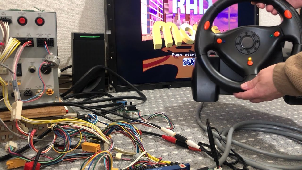 [アーケード基板]ラッドモビール RAD MOBILE [SEGA／SYSTEM32]の取付方と動作確認2026年1月25日