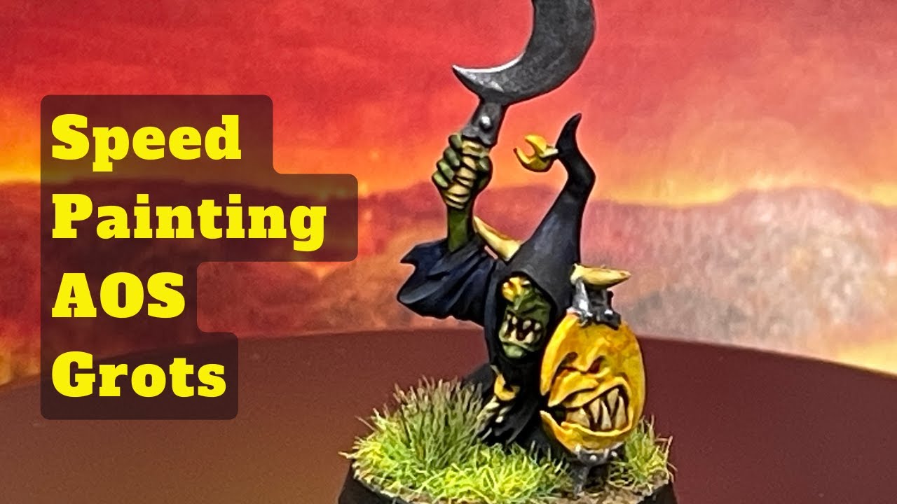 Quickly and Easily Paint Gloomspite Gitz Grots.