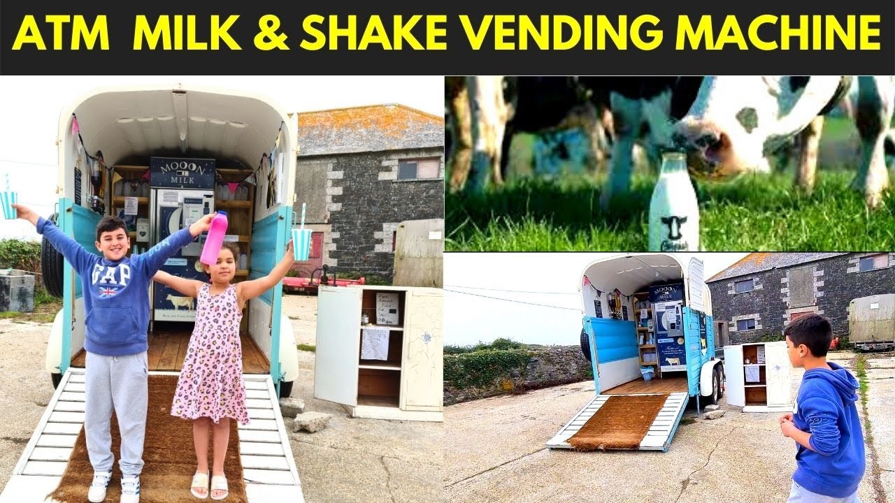 ATM MILK & MILKSHAKE VENDING MACHINE CORNWALL LIZARD POINT