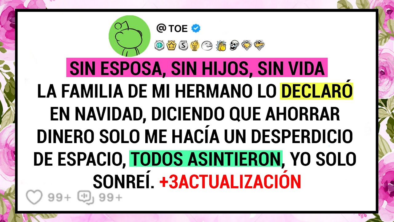 SIN ESPOSA, SIN HIJOS, SIN VIDA . Hermano lo declaró en Navidad, diciendo que ahorrar dinero solo...