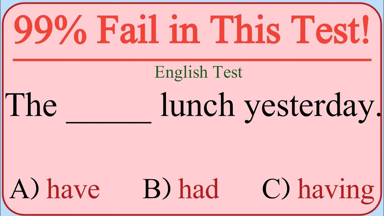 English Grammar Test ✨ Everyone Fails This Test 