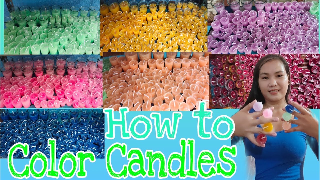 How to Color Candles Step by Step|Candle Making(Candles for Cemetery)