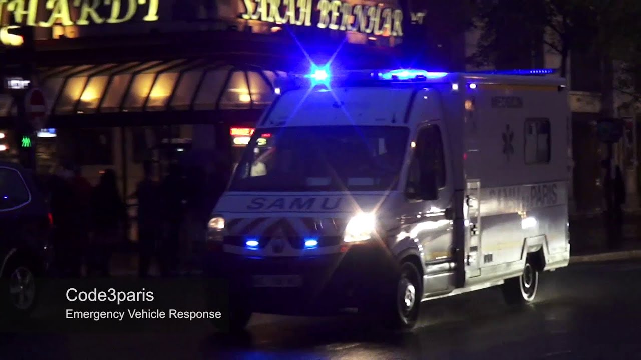 Emergency Ambulance Stuck in Paris Traffic // SMUR dans un embouteillage