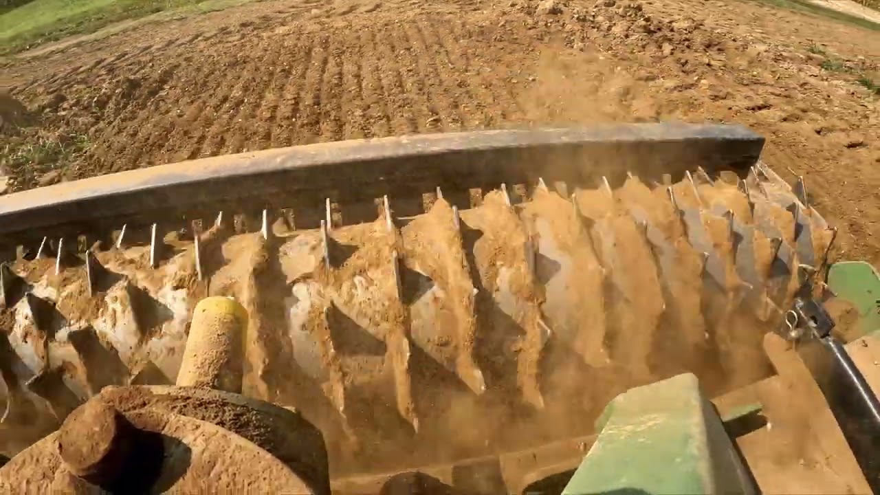 Getting the ground ready with power harrow VKB 250