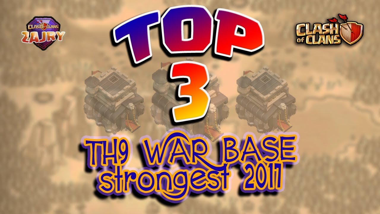 [NEW] TOP 3 TH9 War Base 2017 | Anti All Combo | Clash of Clans