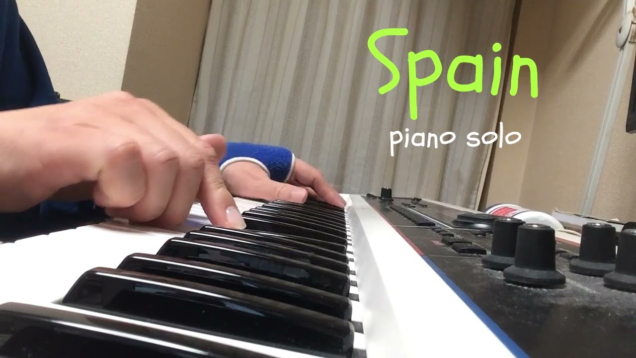 Spain jazz piano solo