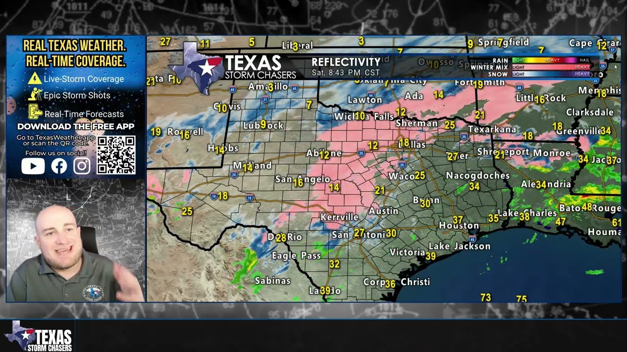 Ice & Sleet Ongoing Across Texas | Saturday Evening Update